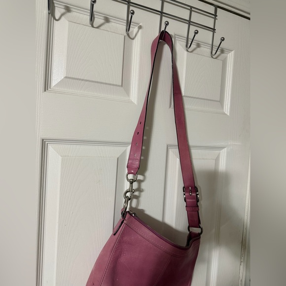 Leather Crossbody Bag in Dusty Rose - Picture 11 of 11